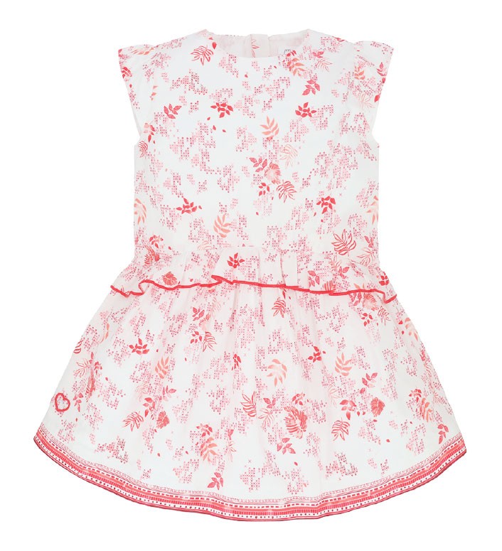 Printed Flounce Dress