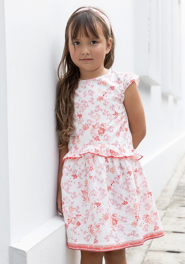 Printed Flounce Dress