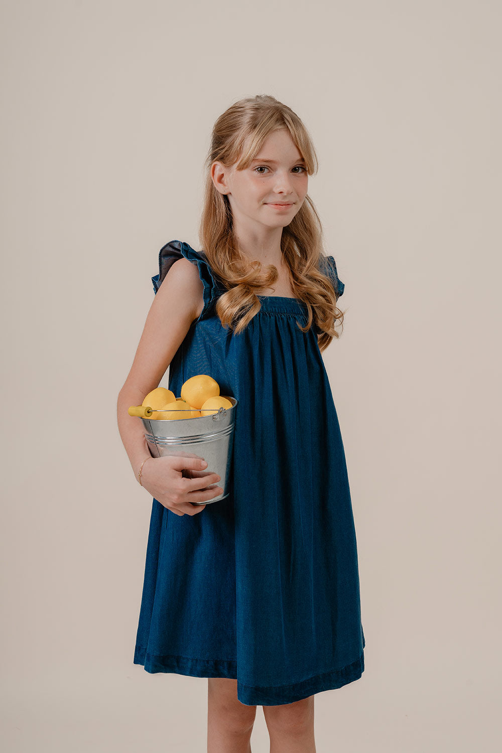 Ruffle sleeve dress