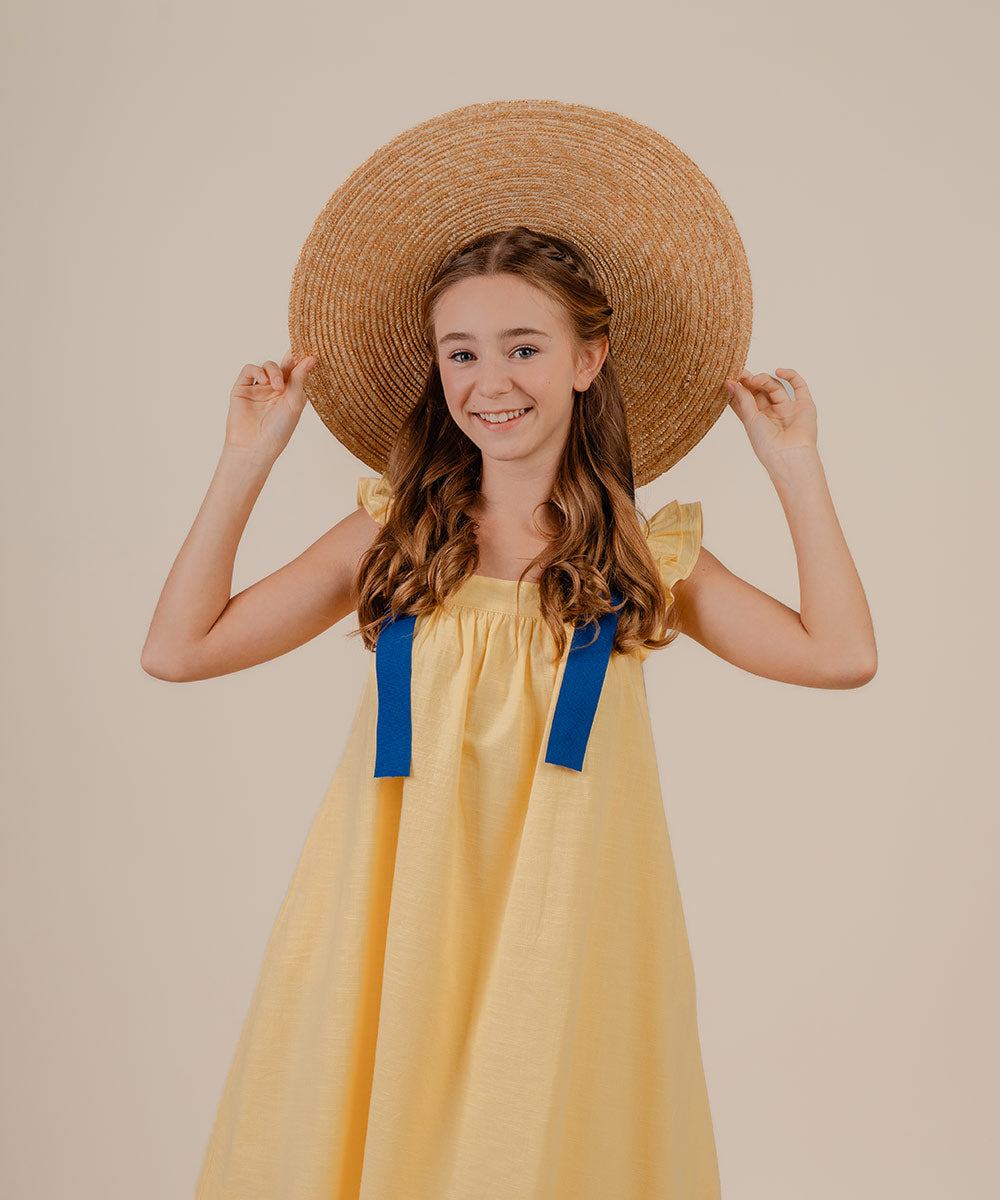 Ruffle sleeve dress