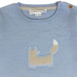 Boy  Blue Sweater with a Fox Embroidered