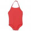 Girl pink swimsuit with fringes