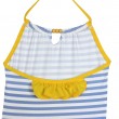 Girl pink swimsuit with fringes