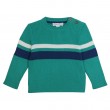 Knitted pullover with stripes