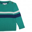 Knitted pullover with stripes