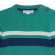 Knitted pullover with stripes