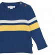 Knitted pullover with stripes