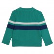 Knitted pullover with stripes