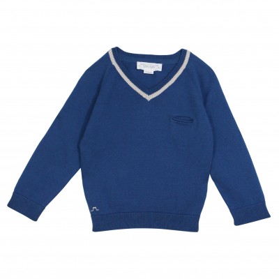 Knitted pullover with stripes Sous-Marin