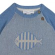 Knitted pullover with a fish Honfleur