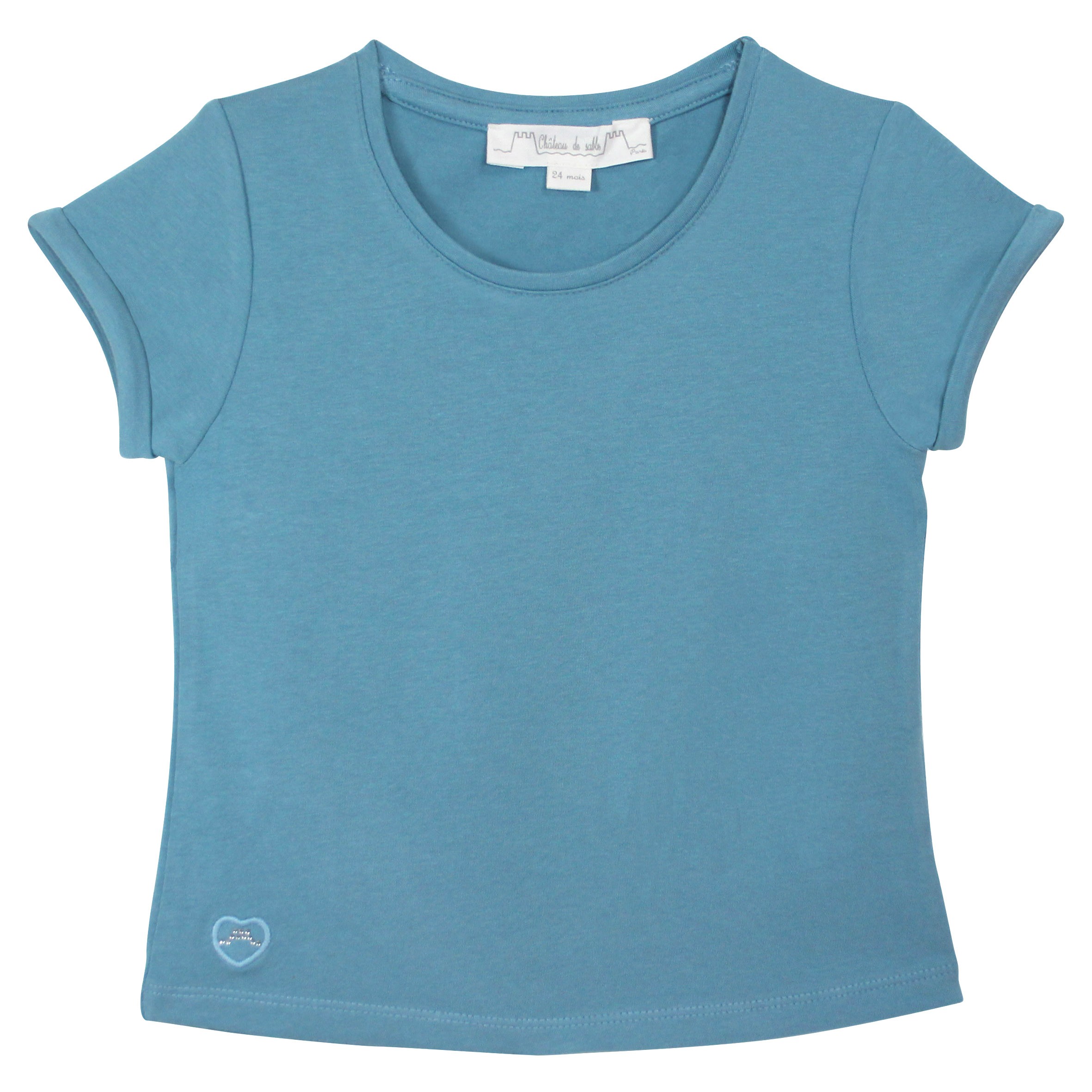 The Essentials Girl Teal T Shirt In Singapore