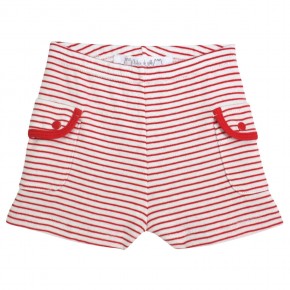 Striped Cotton Shorts