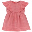 Ruffled Sleeve Cotton Dress 