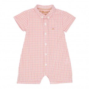 Festive Chequered Playsuit