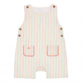 Multi Colour Striped Overalls 