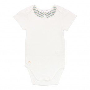 Striped Collar Bodysuit 