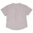 Fine striped Mao Collar Shirt 