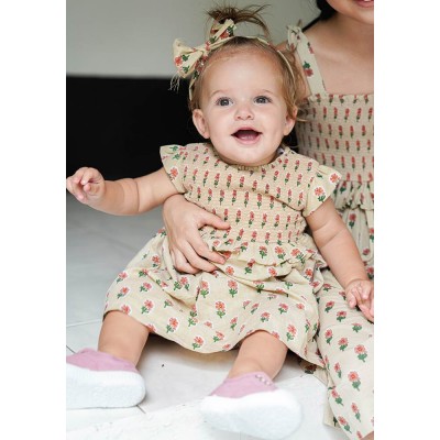 Hand Smocked Romper Dress 