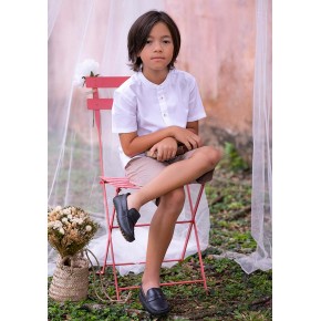 Oxford Shirt Mandarin collar