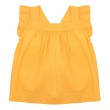 Flounce Sleeve Cross-back blouse