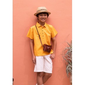 Cotton Linen Short Sleeve Shirt 