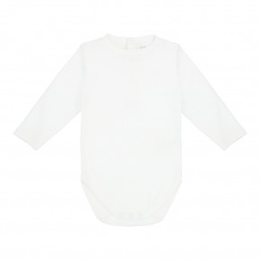Brushed cotton crew-neck onesie