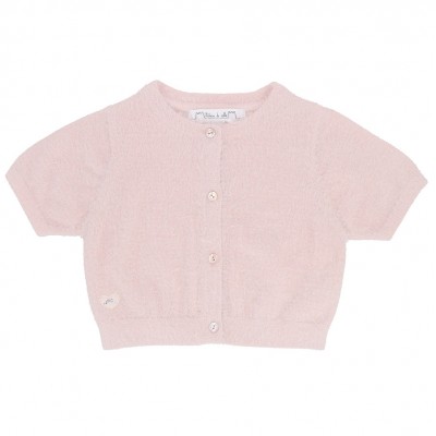 Fluffy knitted cardigan 