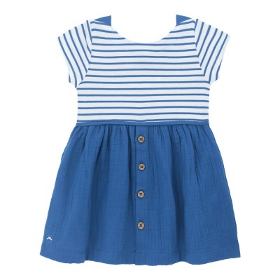 Cotton Gauze Striped Dress