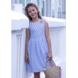 Seersucker striped dress 