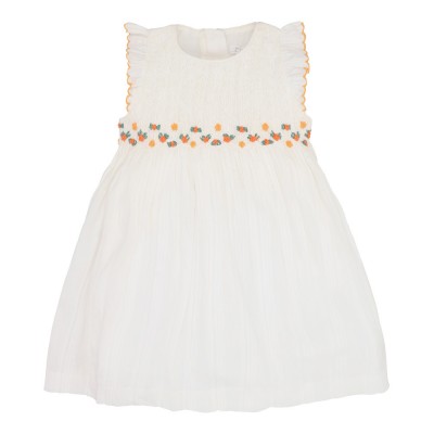 Hand embroidered smocking dress