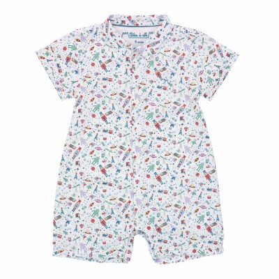 Festive printed romper