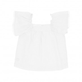 Flounce sleeve blouse