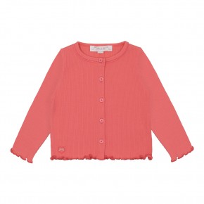 Ribbed cotton cardigan 