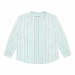 Roll-up sleeve linen long sleeve shirt 