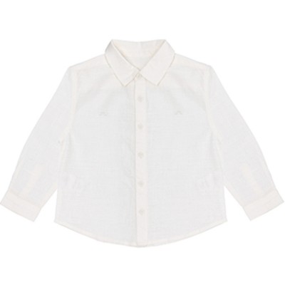 Cotton linen long sleeve shirt 