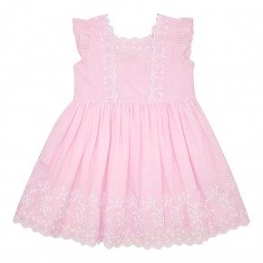 Flounce sleeve dress