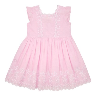 Flounce sleeve dress