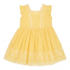 Flounce sleeve dress