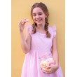 Flounce sleeve dress