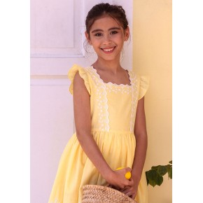 Embroidered lace dress