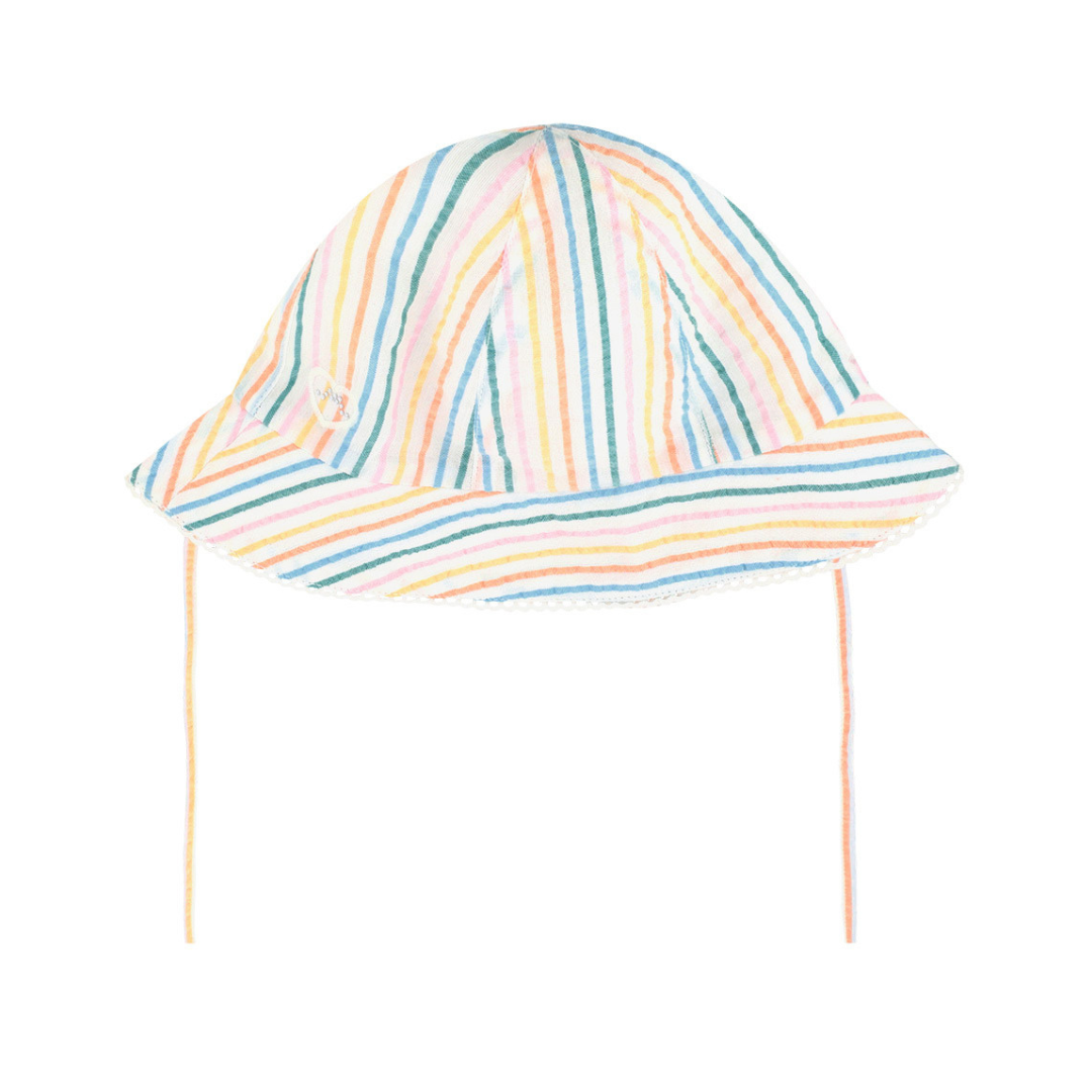 Seersucker sun hat