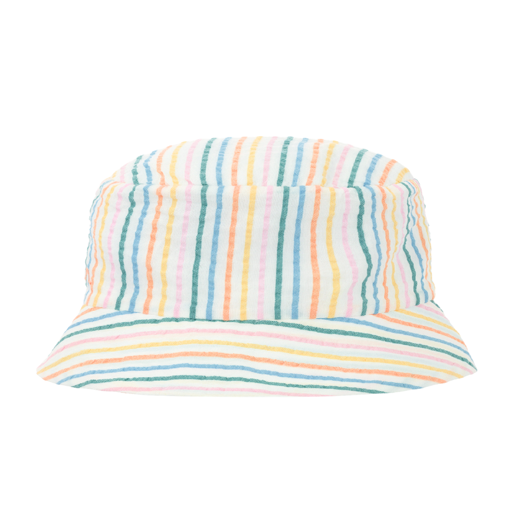Seersucker bucket hat
