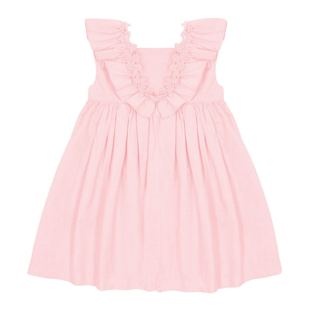 Ceremony Lace Flounce Dress 
