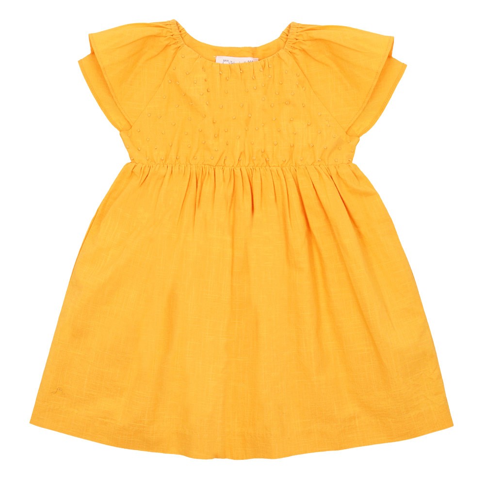 French-knot Flounce Dress
