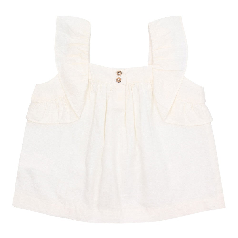 Flounce Sleeve Blouse