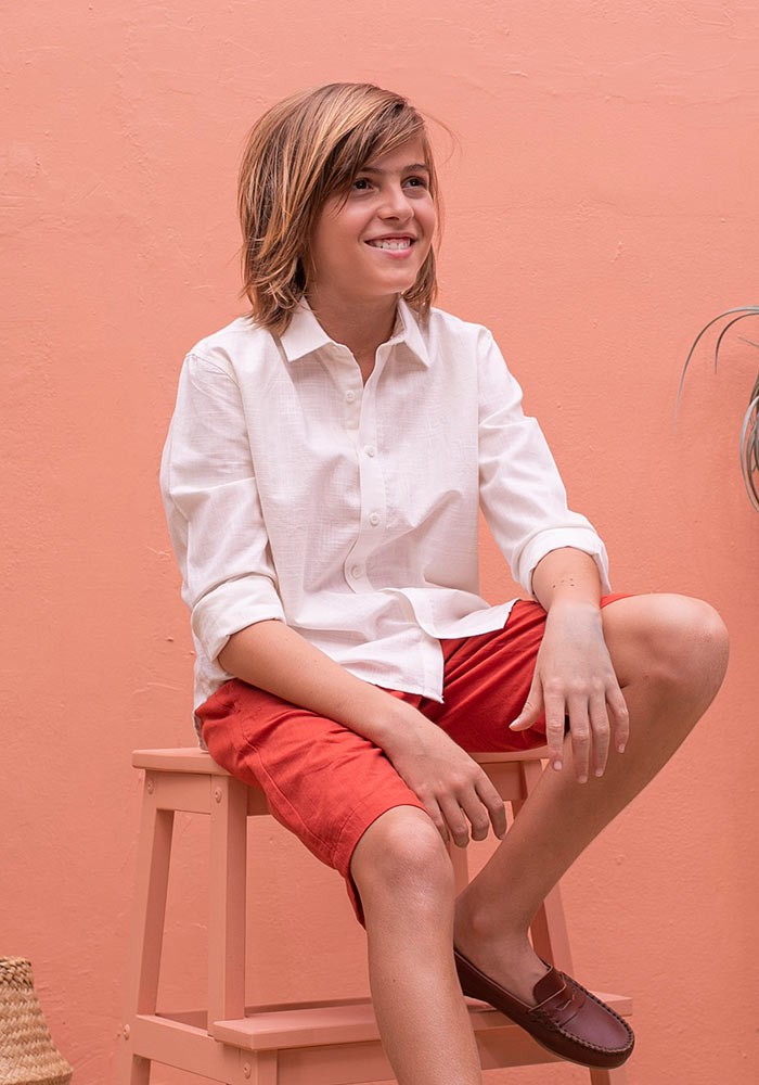 Cotton linen Oxford shirt 