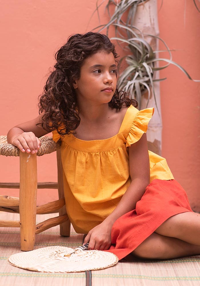 Cotton Linen Skirt 