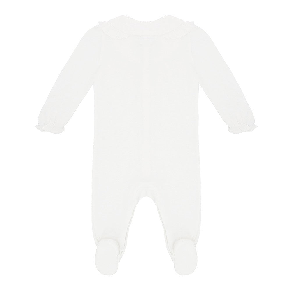 Pyjamas with lace collar