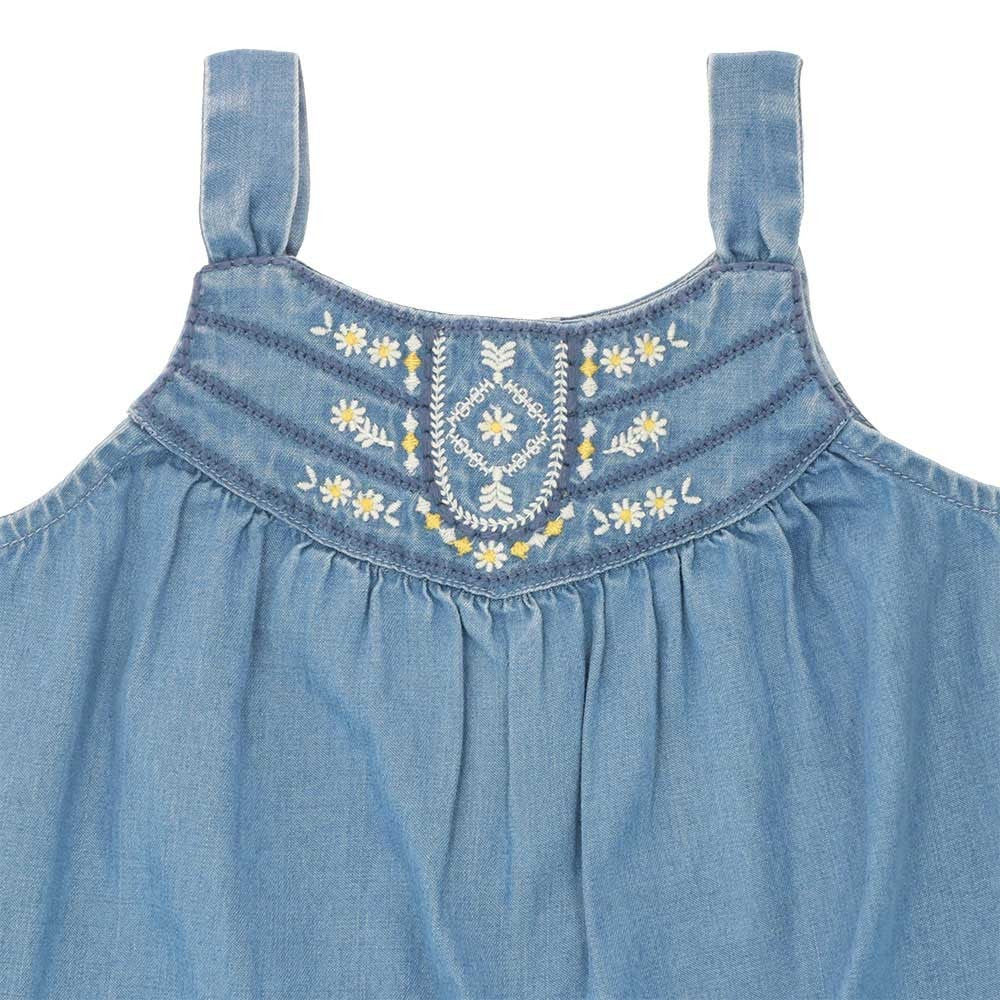 Embroidered Romper