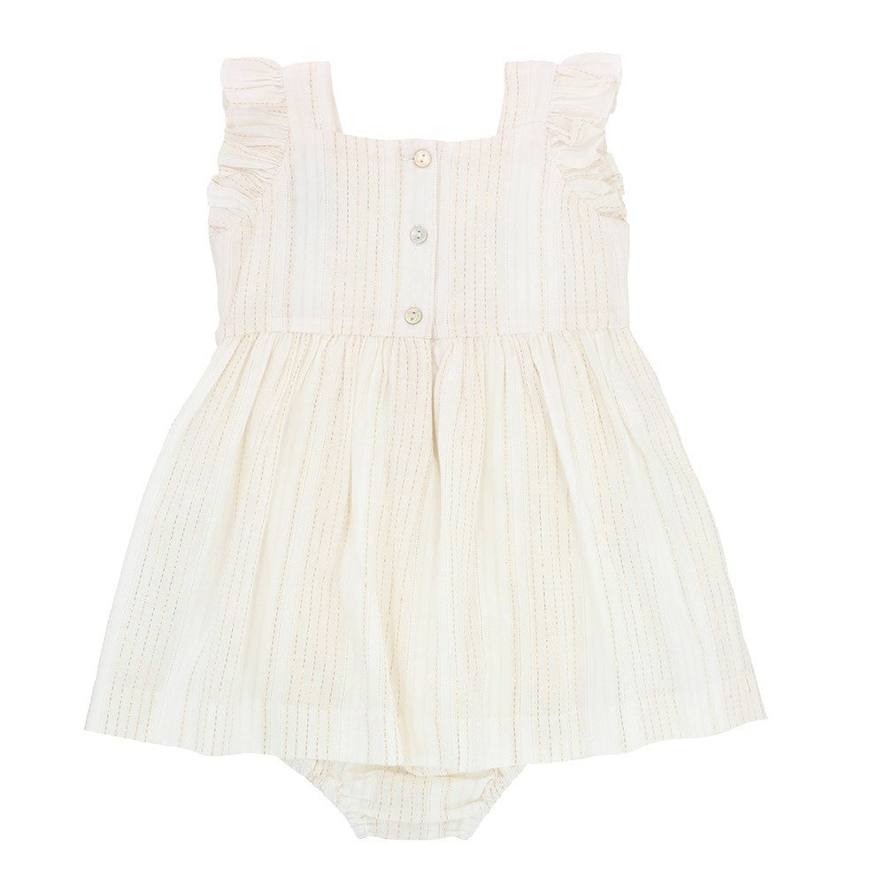 Embroidered romper dress 